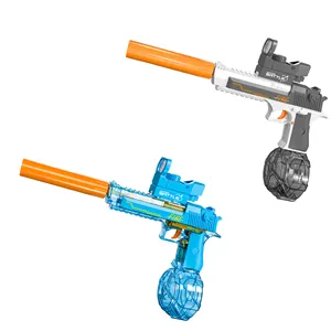 hot selling outdoor summer toys large capacity long range shooting electric automatic water gun for kids