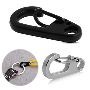 Mini <strong>Carabiner</strong> <strong>Clips</strong> <strong>Tiny</strong> Alloy Spring Snap Hook Keychain Clasps EDC Small Hanging Buckle for Backpack Camping Bottle - Product Image 5