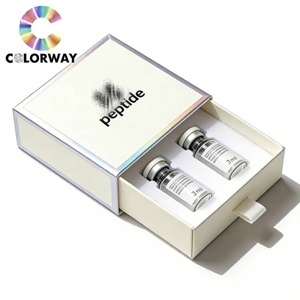 Boîte d'emballage personnalisée pour flacons de peptides multi-doses (2 flacons) avec fenêtre et insert en plastique pour usage en laboratoire - Product Image 5