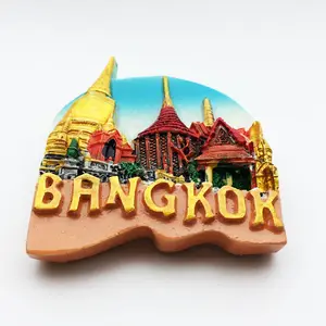 Cross-border e-commerce source manufacturers spot wholesale all over Thailand tourism memorial decorative arts and crafts magnet