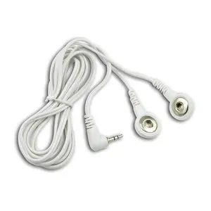 Jinke Physical Therapy Machine Connector Wireless Cable Tens Snap 3.9mm Electrode Lead Wire DC 2.5 3.5mm