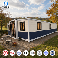 Maison conteneur extensible de 20 pieds, préfabriquée, pliable, portable, modulaire, pour la vie en famille