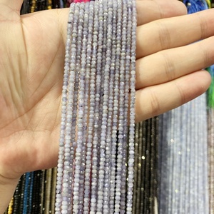 Gema Natural cristal turmalina circón ágata 2x3mm facetado Rondelle cuentas sueltas Diy collar pulsera pendientes tobillera al por mayor - Product Image 2