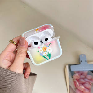 Housse de protection pour écouteurs sans fil TPU mat Bouquet exquis pour Apple pour AirPods 1 <span class=keywords><strong>2</strong></span> 4 <span class=keywords><strong>2</strong></span>-en-1 Protection complète du corps - Product Image 2