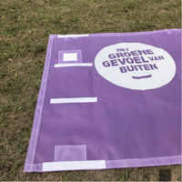 Drapeau publicitaire léger en polyester pour événements sportifs (badminton, tennis) avec impression par sublimation personnalisée et logo sur mesure
