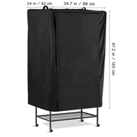 Nouvelle cage à oiseaux d'extérieur, auvent de cage à animaux étanche, couverture anti-poussière domestique revêtue d'argent pour éviter la pluie