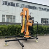 Grue d'atelier électrique complète pliable 200 500 1000 2000 kg batterie Mini grue de sol tournant portée 1tonne 2 tonnes petit palan de levage