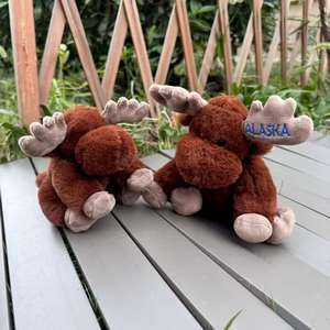 Sofort Lieferbar Superweiche Weihnachts-Plüsch-Rentier-Puppe Grenzüberschreitendes Feiertags-Werbespielzeug UV-Lackiert mit Stickerei-Technik - Product Image 2