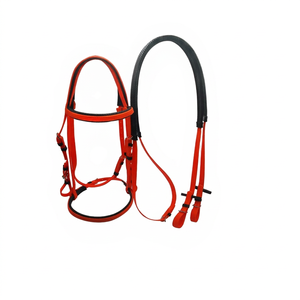 Brida de PVC para Caballo de la Mejor Calidad, Color Personalizado, con Acolchado Suave Negro, Tamaño y Logotipo Personalizables para Uso Ecuestre - Product Image 1