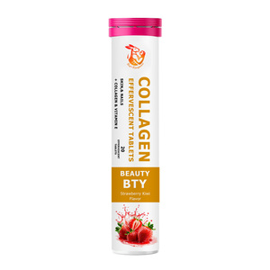 Comprimés effervescents de collagène à marque privée avec vitamine C et acide hyaluronique pour hommes et femmes, favorisant la santé des cheveux, de la peau et des ongles - Product Image 1