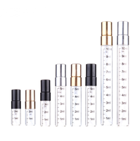2ml 3ml 5ml 10ml Bouteille graduée Vaporisateur de parfum en verre transparent Lotion portable de voyage