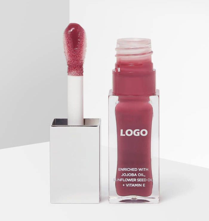 Logo của bạn lỏng Balm hương liệu Tinted Lip dầu ve bán buôn màu sắc thay đổi tàn ác miễn phí Vegan hữu cơ không dính Lip Gloss