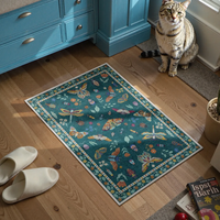 Tapis antidérapant lavable parisien doux petit tapis de porte entrée intérieure tapis Ultra-mince 2x3 pieds tapis pour entrée salle de bain
