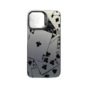 Mode <span class=keywords><strong>Poker</strong></span> Cartes Impression Électrolytique Argent Clé TPU PC Téléphone Portable Cas pour Iphone 8 X Xr Xs 11 12 13 14 15 16 17 <span class=keywords><strong>Pro</strong></span> Max - Product Image 5