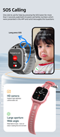 Reloj inteligente VDF91 4G para niños, videollamada, GPS, rastreador LBS, cámara, videollamada, Wifi, SOS, IP67, reloj impermeable para niños