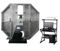 Equipo de prueba de impacto Charpy con martillo de caída para materiales metálicos, con cámara de baja temperatura y brochado de muescas por péndulo controlado por computadora