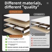 Table de salle à manger îlot en porcelaine effet bois, style designer, extensible et rétractable, sur mesure, pour usage domestique