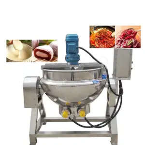 Pote De Cozinha Industrial Com Jaqueta Misturadora Açúcar Pote Cozinhar Máquina De Caldeira De Açúcar De Chaleira Encamisada