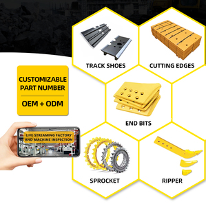 Mini escavatore cingolato scarpe nuove parti di macchine da costruzione in acciaio 40Cr per sottocarro per industrie edili - Product Image 2