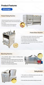 जमे हुए फलों और सब्जियों के लिए अर्ध-ऑटो वाणिज्यिक आलू चिप्स मशीन उत्पादन लाइन हैंड कटर - Product Image 5