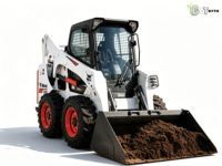 Chargeuse compacte sur pneus Bobcat S770 d'occasion, moteur EPA EURO 5, mini-chargeuse à godet standard pour travaux de construction et aménagement paysager
