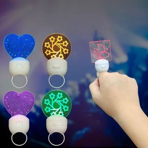 Eco-Friendly Acrylic Ring <b>Light</b> 15 RGB Colors Personalized Logo Printing LED Lamp ROMANCE Style Business Gift <b>Party</b> Supplies - Product Image 2