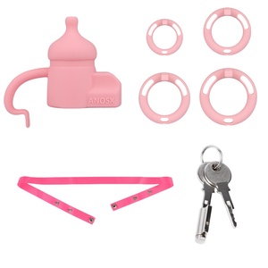 ANOSX Cute Penis Cage Male Chastity Device Penis Lock Sexy Chastity Lock Penis Restraint Cosplay Cock Cage Sex <b>Toys</b> <b>for</b> <b>Men</b> - Product Image 6