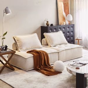 ชุดโซฟาแบบแบ่งส่วนทำจากผ้าลินินอัดรอยพับชุดเฟอร์นิเจอร์ห้องนั่งเล่นสไตล์โมเดิร์นเรียบง่าย - Product Image 1