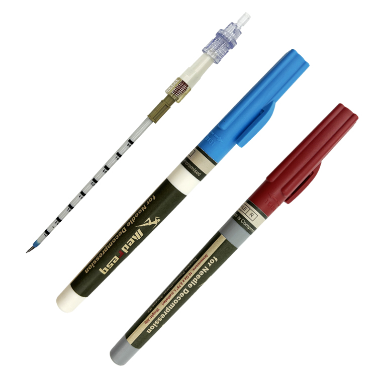 Medresq Wholesale OEM Chest NEEDLE DECOMPRESSION 14 GAUGE Pneumothorax Decompression Needle 14g for Chest Tension Pneumothorax