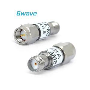 <span class=keywords><strong>Attenuator</strong></span> <span class=keywords><strong>RF</strong></span> Microwave SMA Male ke SMA Female, Bodi Berlapis Tri-Metal Kuningan dengan Atenuasi 40dB, Rentang DC-8GHz - Product Image 1