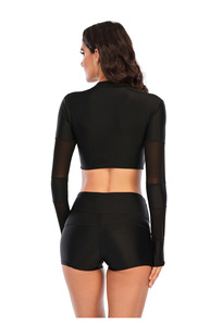 Dài Tay Áo Lướt Sóng Phù Hợp Với Mặt Trời Bảo Vệ Màu Đen Sexy Lướt Sóng Phù Hợp Với 2025 Phụ Nữ Spandex Và Polyester Lướt Sóng Phù Hợp Với - Product Image 4