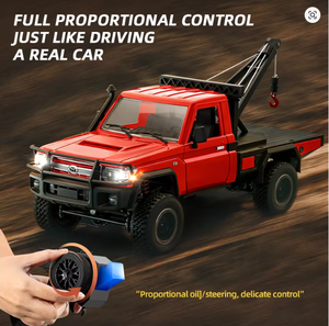 MN82T 1:12 2.4G RC Crawler Hoist 4WD Camioneta Todoterreno Lista para Escalar con Control Remoto de 50m, Batería AA y Cable USB - Product Image 2