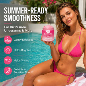 Natural <b>Body</b> Exfoliating Care Smooth Skin Improves Rough Dry Uneven Skin With BHA Vitamin C Essence Sensitive Skin Bikini <b>Scrub</b> - Product Image 5