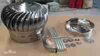 Ventilateur de toit à turbine avec roulement à billes pour atelier/entrepôt, pales en acier inoxydable, alimenté par l'énergie éolienne, compatible OEM/ODM