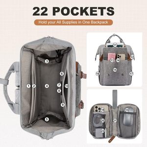 Sac à dos pour ordinateur portable, grande capacité, durable, imperméable, avec port USB de charge, pour étudiants et voyages d'affaires, échantillon gratuit - Product Image 3