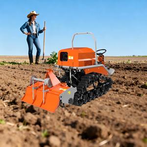 Oferta Especial: Rotocultivador Autopropulsado de Orugas con Diseño de Enganche de Tres Puntos, Ideal para Campos de Arroz y Terrenos Secos - Product Image 1
