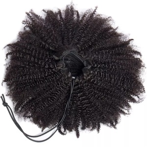 Extensions de queue de cheval avec cordon de serrage en cheveux humains bruts Highknight 10 à 30 pouces - Product Image 1