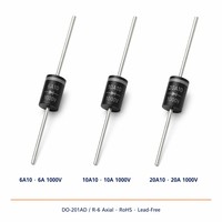 Kit de diodes redresseuses 6A10 10A10 20A10 1000V pour alimentation axiale LuJing