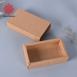 Baoren Customized LOGO High-End Kraft <b>Paper</b> <b>Folders</b> Boxes Tea Packaging Storage Candy Pastry Gift Boxes Compartments Reusable - Product Image 3