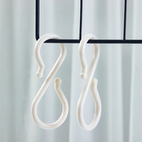 Ganci appendiabiti in plastica a forma di S porta asciugamani da bagno abbigliamento gancio per passeggino