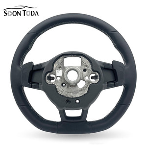 Volant Modifié en Cuir Personnalisé SOON TODA pour VW <span class=keywords><strong>Golf</strong></span> <span class=keywords><strong>7</strong></span> <span class=keywords><strong>Golf</strong></span> 6 MK7 MK6 avec LED <span class=keywords><strong>R</strong></span> et Fibre de Carbone - Product Image 2