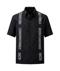 Camisas Guayaberas Bordadas de Manga Corta para Hombre KJ NUEVAS de 2026 - Product Image 6