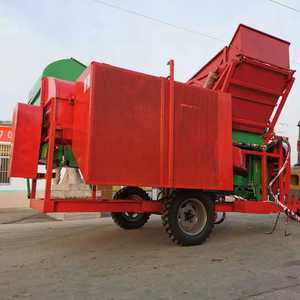 बड़े पैमाने पर स्वचालित बैगिंग मूंगफली फल चुनने की मशीन, नई 8000 प्रकार की मूंगफली थ्रेशर, ट्रैक्शन प्रकार सूखी - Product Image 2