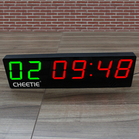 Timer Interval Training LED Digital Elektronik Stopwatch HIIT untuk Gym Komersial & Studio Kebugaran