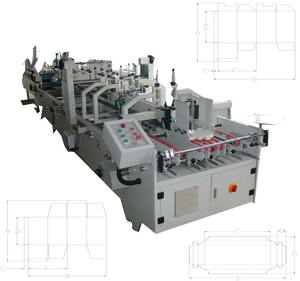 อัตโนมัติ Caorrugated ขนาดเล็กกล่องกระดาษโฟลเดอร์ Gluer เครื่องทำ - Product Image 1