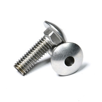 Baut Kepala Tombol Bulat Internal dengan Leher Persegi untuk Rel Aluminium
