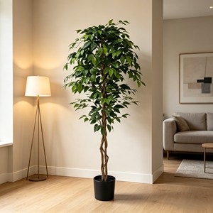 Directly Shipped Factory <b>Plastic</b> Banyan <b>Tree</b> Poles-Evergreen Decor for Valentine's Day & Mother's Day - Product Image 3