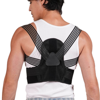 Correcteur de posture ergonomique en tissu ruban de poisson, stabilisateur d'épaule, soutien de la colonne vertébrale, attelle de soulagement de la douleur