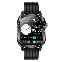 Montre connectée Y8 avec positionnement GPS, écran 1,95 pouces, batterie longue durée 1000 mAh, lampe de poche, podomètre, compteur de calories, montre connectée unisexe