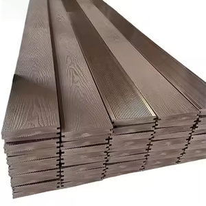 Tấm ốp tường ngoài trời WPC giá rẻ để bán, tấm ốp gỗ nhựa PVC, ván sàn composite chống nứt, sàn ngoài trời - Product Image 1